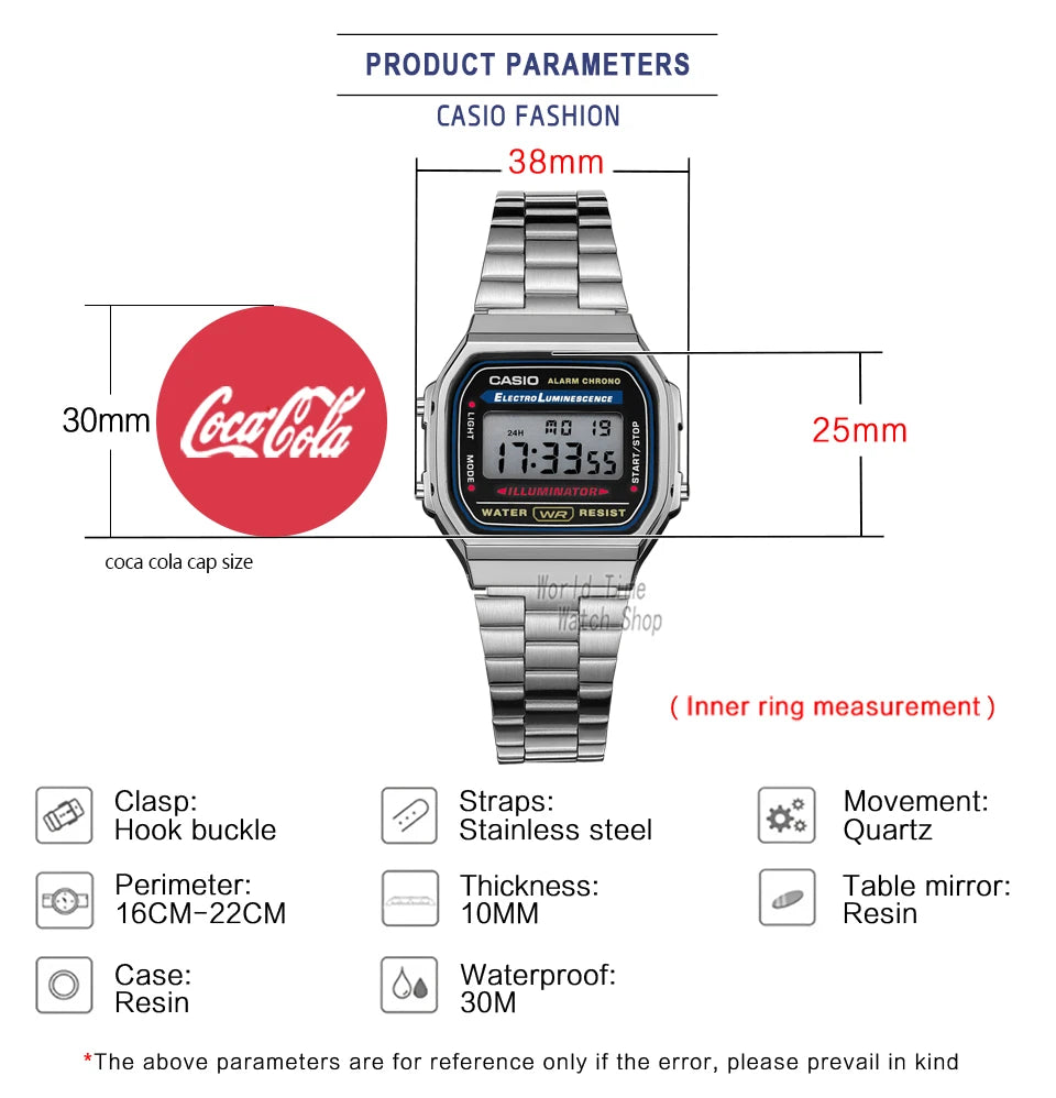 Casio montre argent montre hommes ensemble marque de luxe LED numérique étanche Quartz hommes montre Sport militaire montre-bracelet relogio masculi