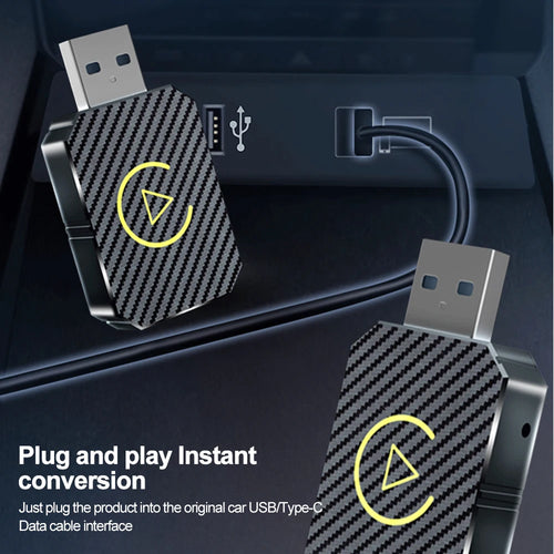 Nouveau Dongle intelligent Carplay et Android Auto 2 en 1, WIFI 5G, connexion rapide, adaptateur sans fil pour Audi VW Hyundai Jeep Benz