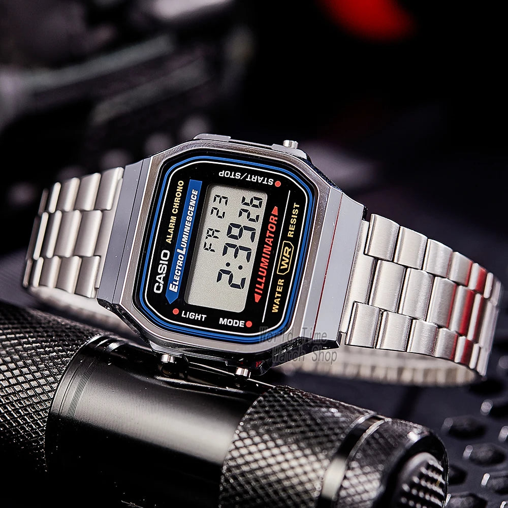 Casio montre argent montre hommes ensemble marque de luxe LED numérique étanche Quartz hommes montre Sport militaire montre-bracelet relogio masculi