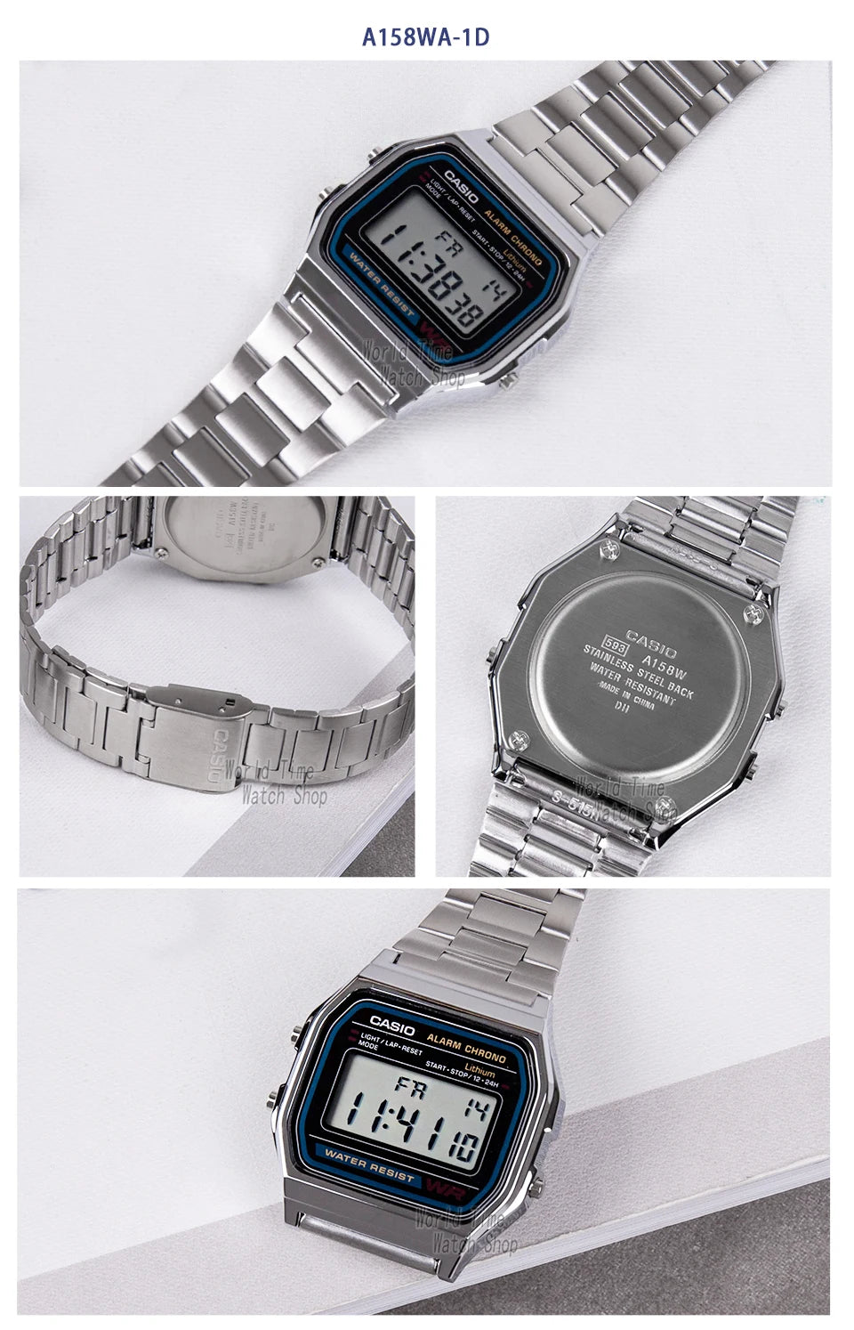Casio montre argent montre hommes ensemble marque de luxe LED numérique étanche Quartz hommes montre Sport militaire montre-bracelet relogio masculi