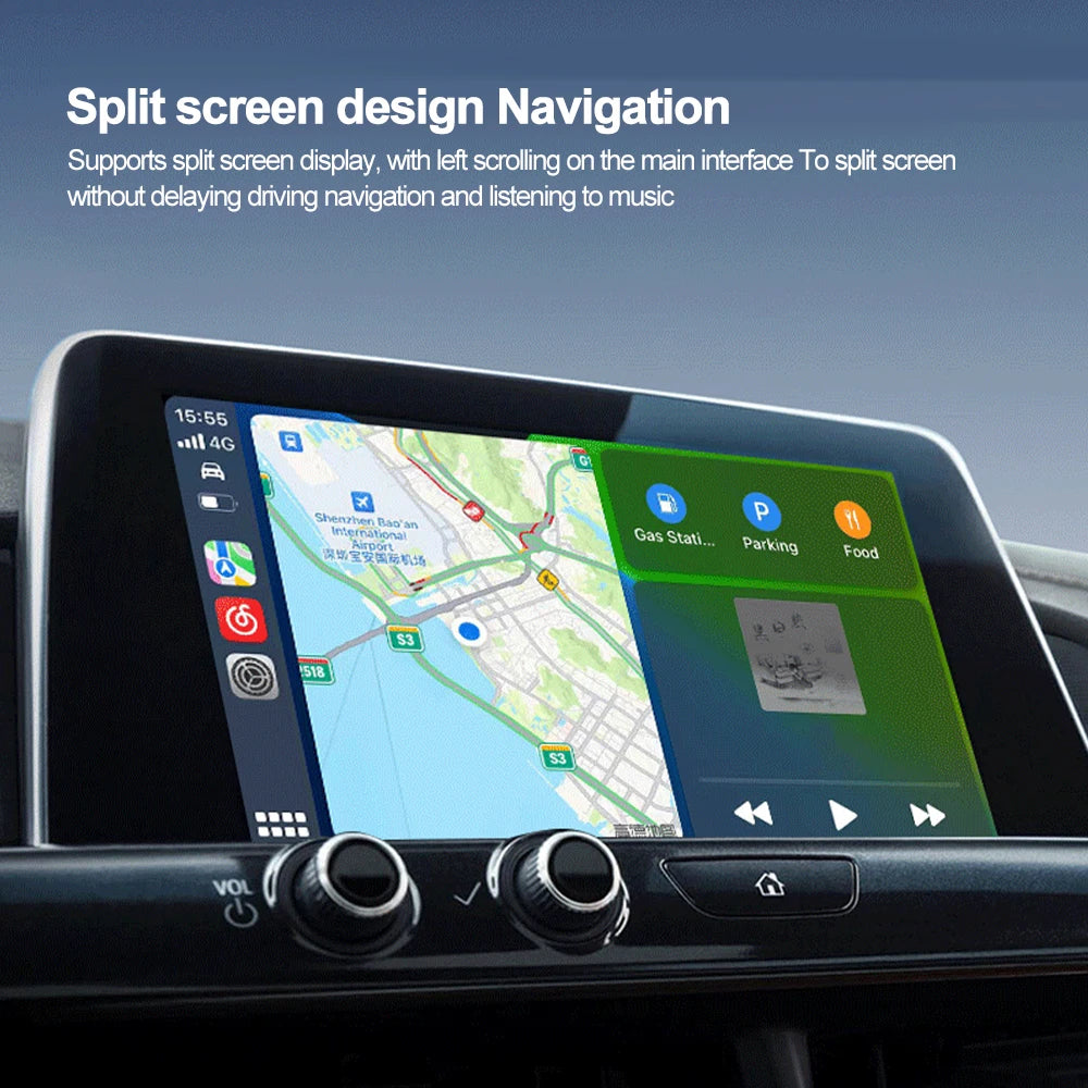 Nouveau Dongle intelligent Carplay et Android Auto 2 en 1, WIFI 5G, connexion rapide, adaptateur sans fil pour Audi VW Hyundai Jeep Benz